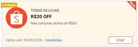 🚨 NOVO CUPOM NA SHOPEE 🆕
