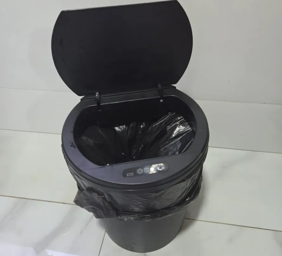 🗑️ Lixeira Inteligente Automática Redonda