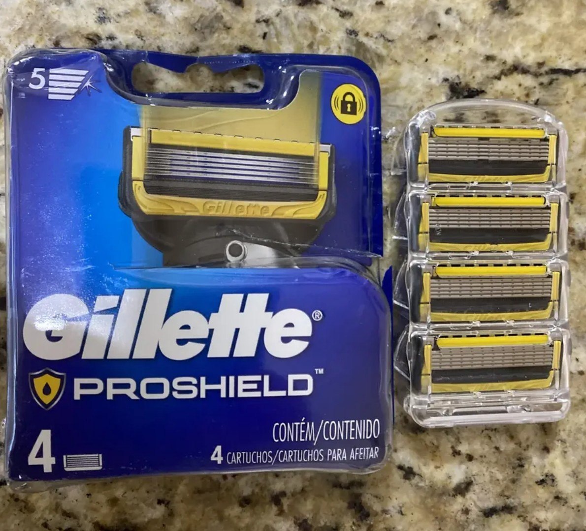 🪒 Gillette Proshield Carga para Aparelho de Barbear - 4 Unidades