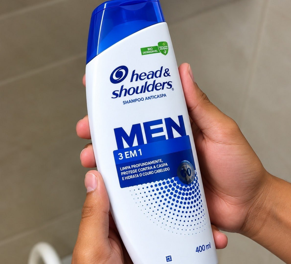 🫧 Head & Shoulders Shampoo Anticaspa Men 3 em 1, 400ml