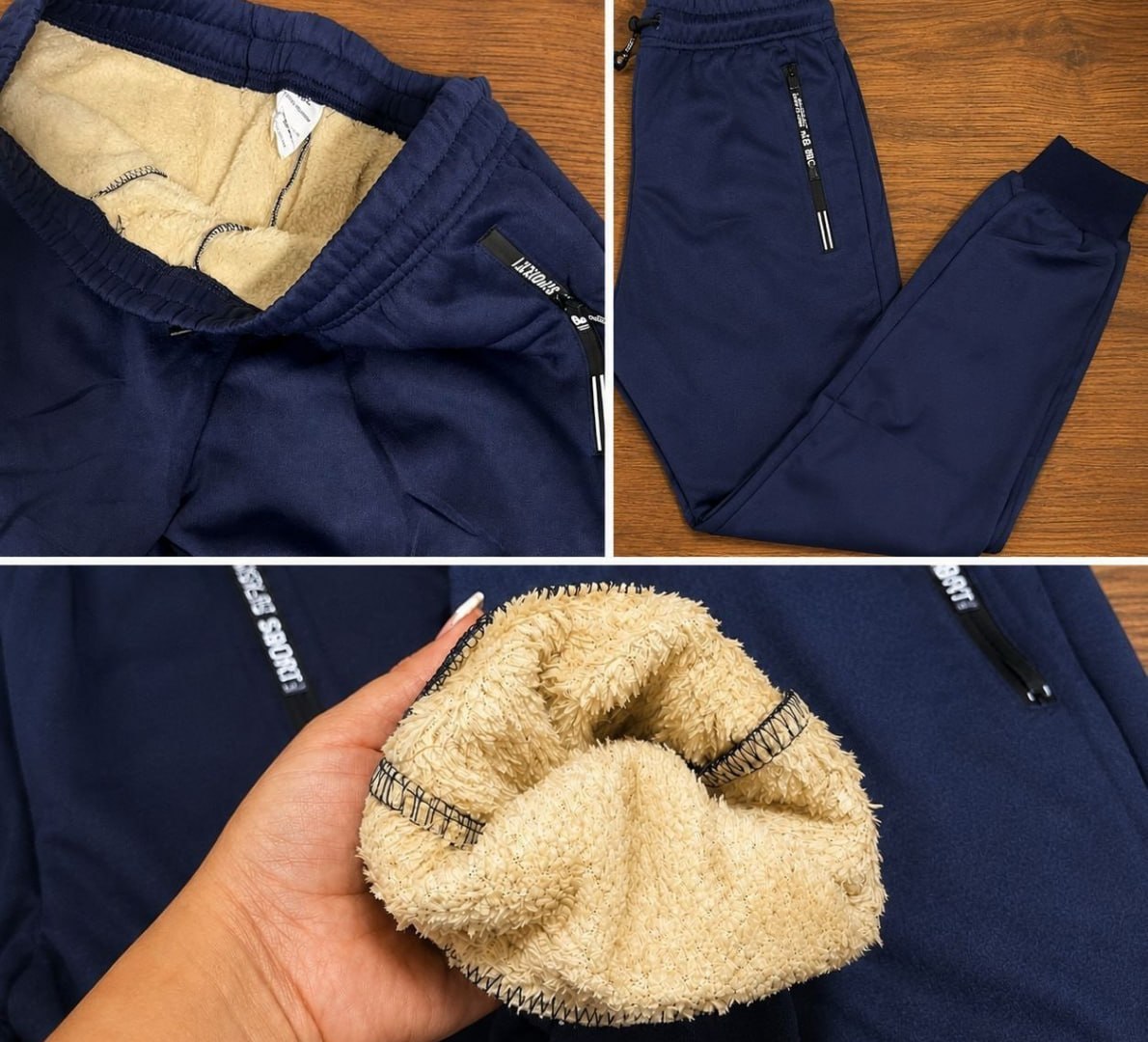 👖 Calça Moletom De Lã Grossa (2 cores)