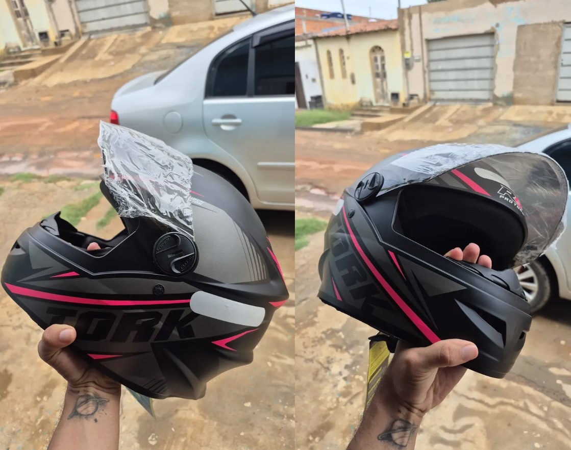 🪖 Capacete Moto Pro Tork Fechado Viseira Fumê (4 Cores)