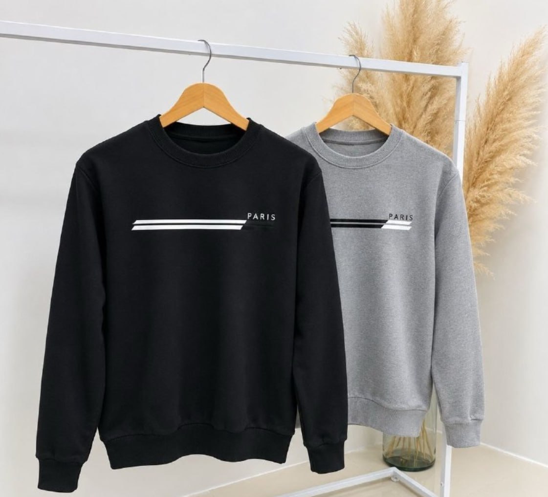 🧥 Kit 2 Moletons Careca Paris Flanelado (Opções de cores)