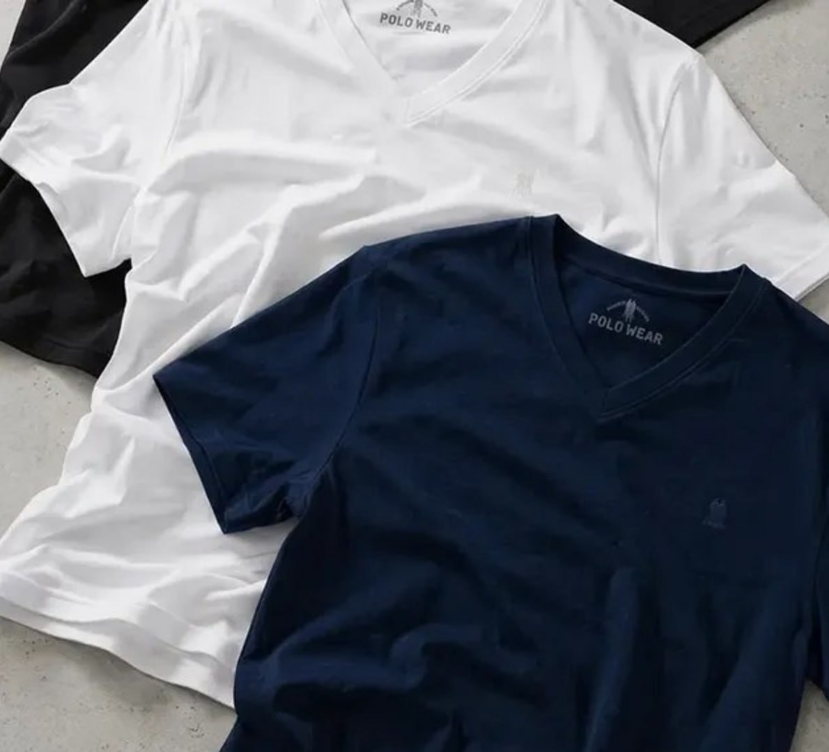 👕 Kit 3 Camisetas Gola V Polo Wear