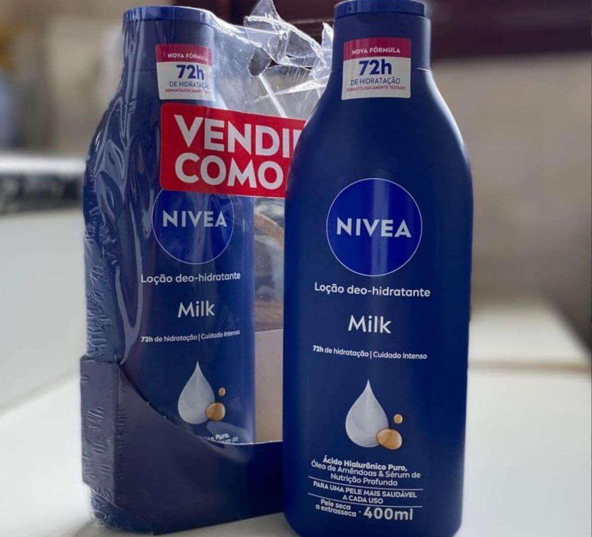 🧴 Kit 2Unid. Loção NIVEA Hidratante Milk Pele Seca a Extrasseca 400ml