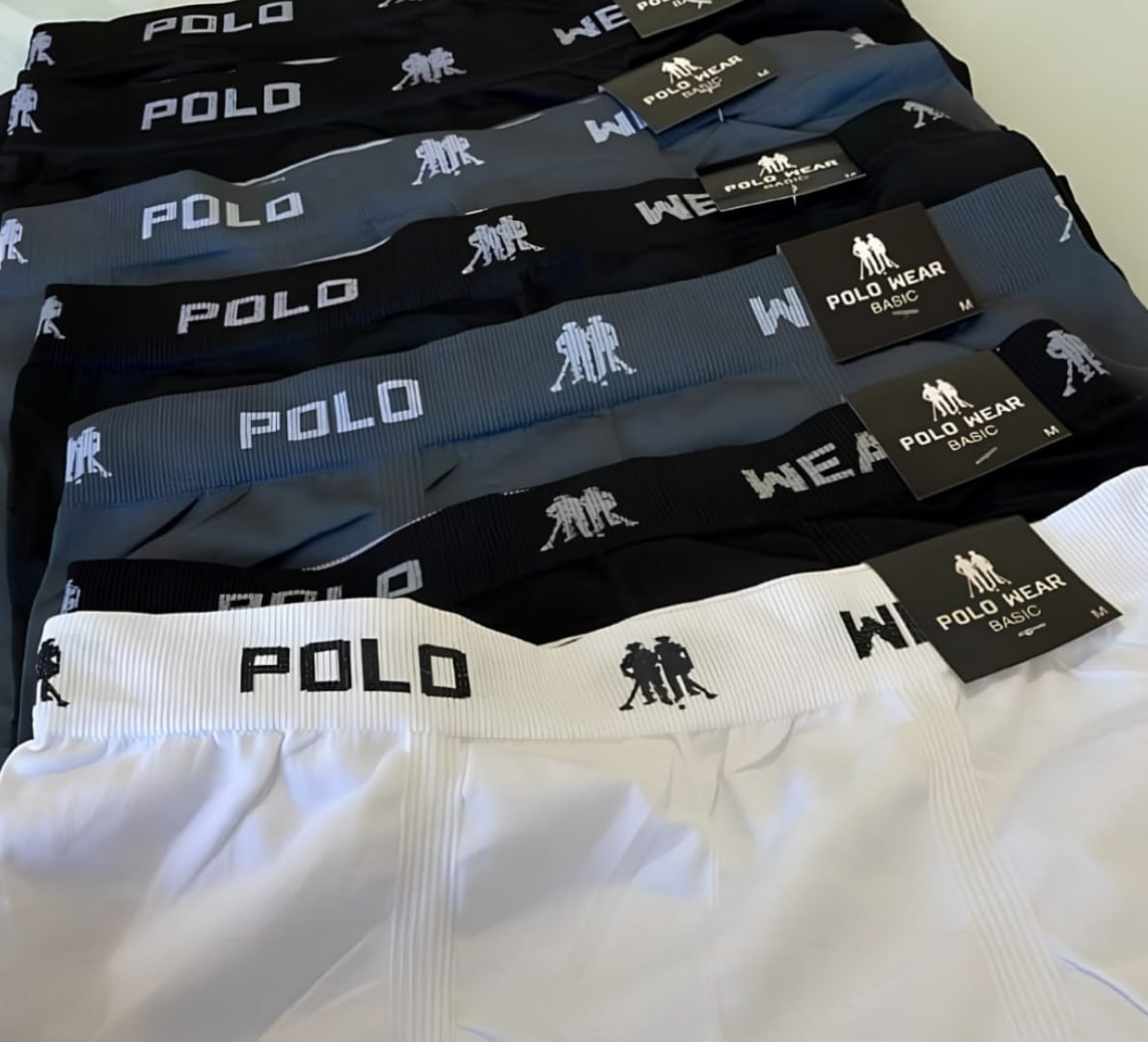 🩲 Kit 12 Cuecas Boxer Polo Wear Infantil