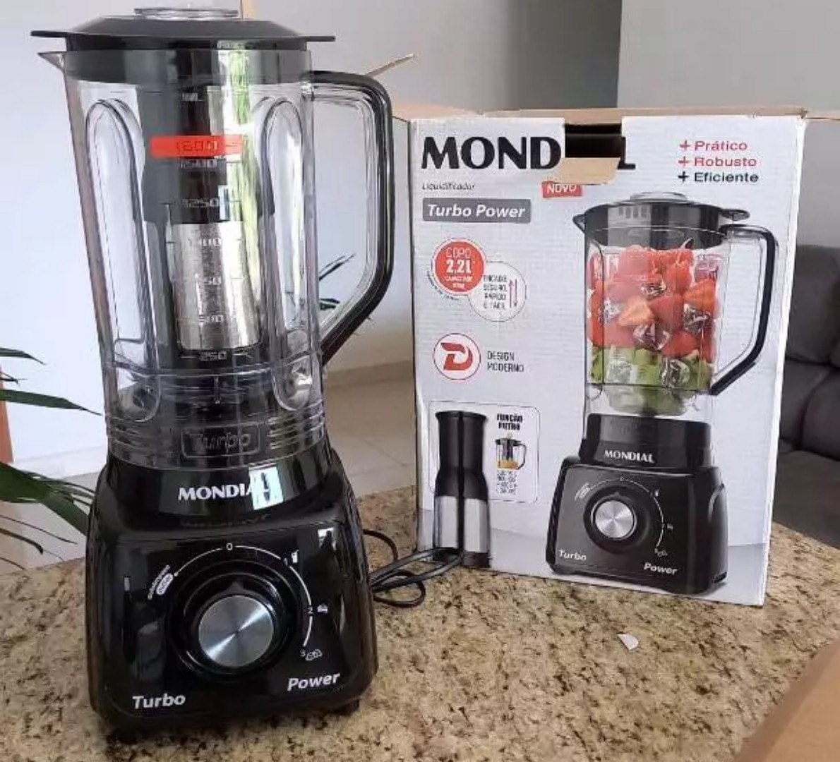 ✅ Liquidificador Mondial Turbo Power 550W, 220V