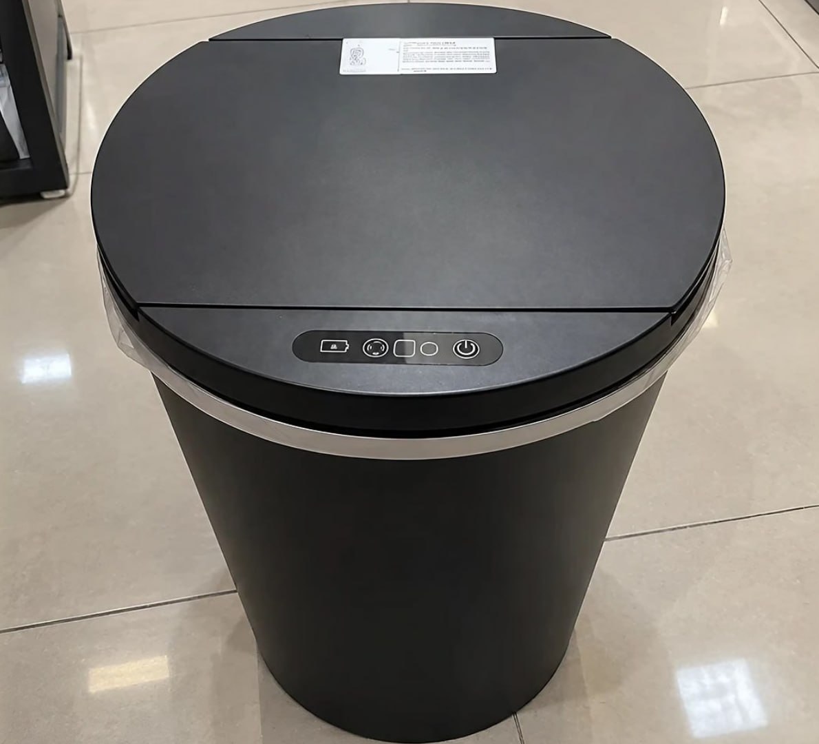 🗑 Lixeira Inteligente Automática Redonda