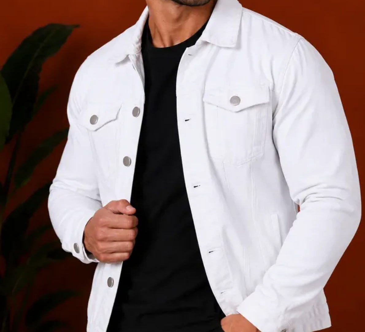 ✅ Jaqueta Sarja Jeans Slim (várias cores)
