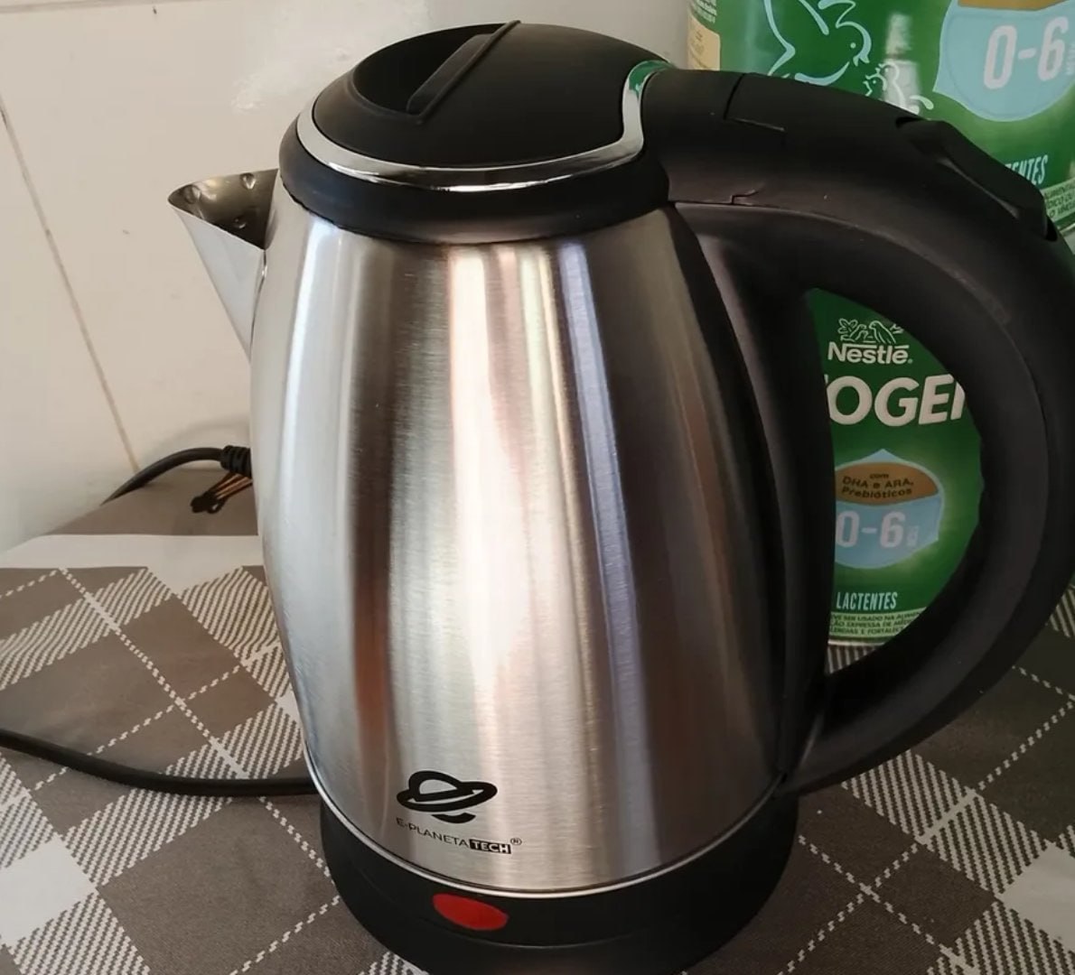 🫖 Chaleira Elétrica Aço Inox Planeta Tech 1200w 1,8L