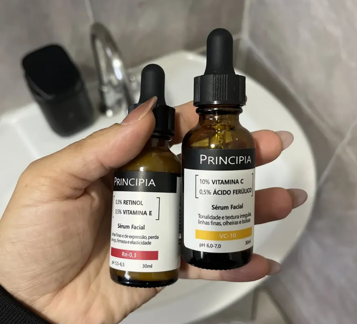 🫧 Principia Kit Tratamento C/ 2 Séruns (Vitamina C 10 + Retinol)
