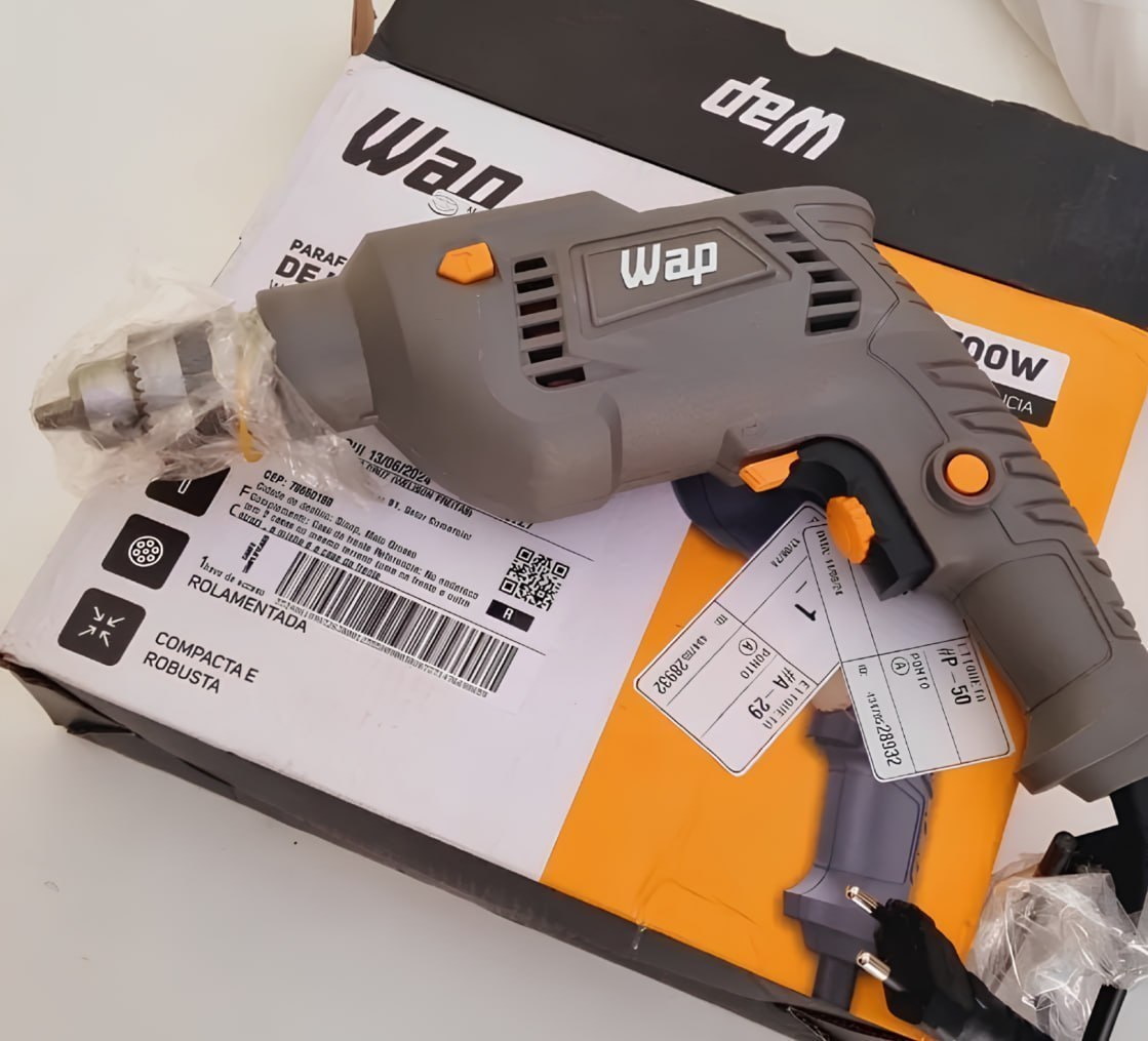 🧰 Parafusadeira e Furadeira de Impacto WAP WF 700FE Mandril de 3/8" 700W
