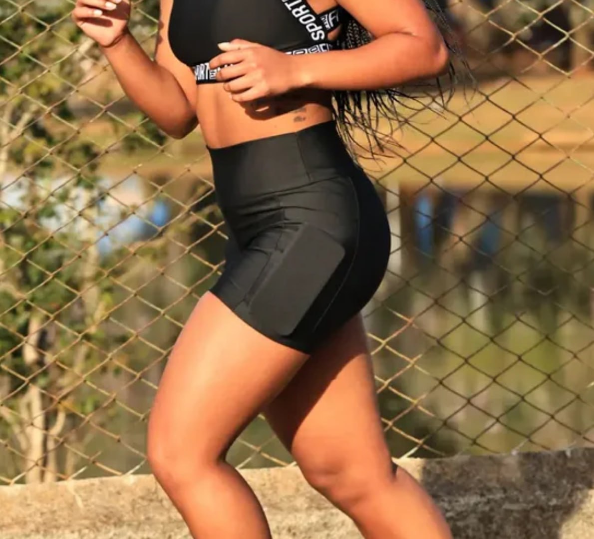🩳 Shorts Modelador C/ Bolso (várias cores)