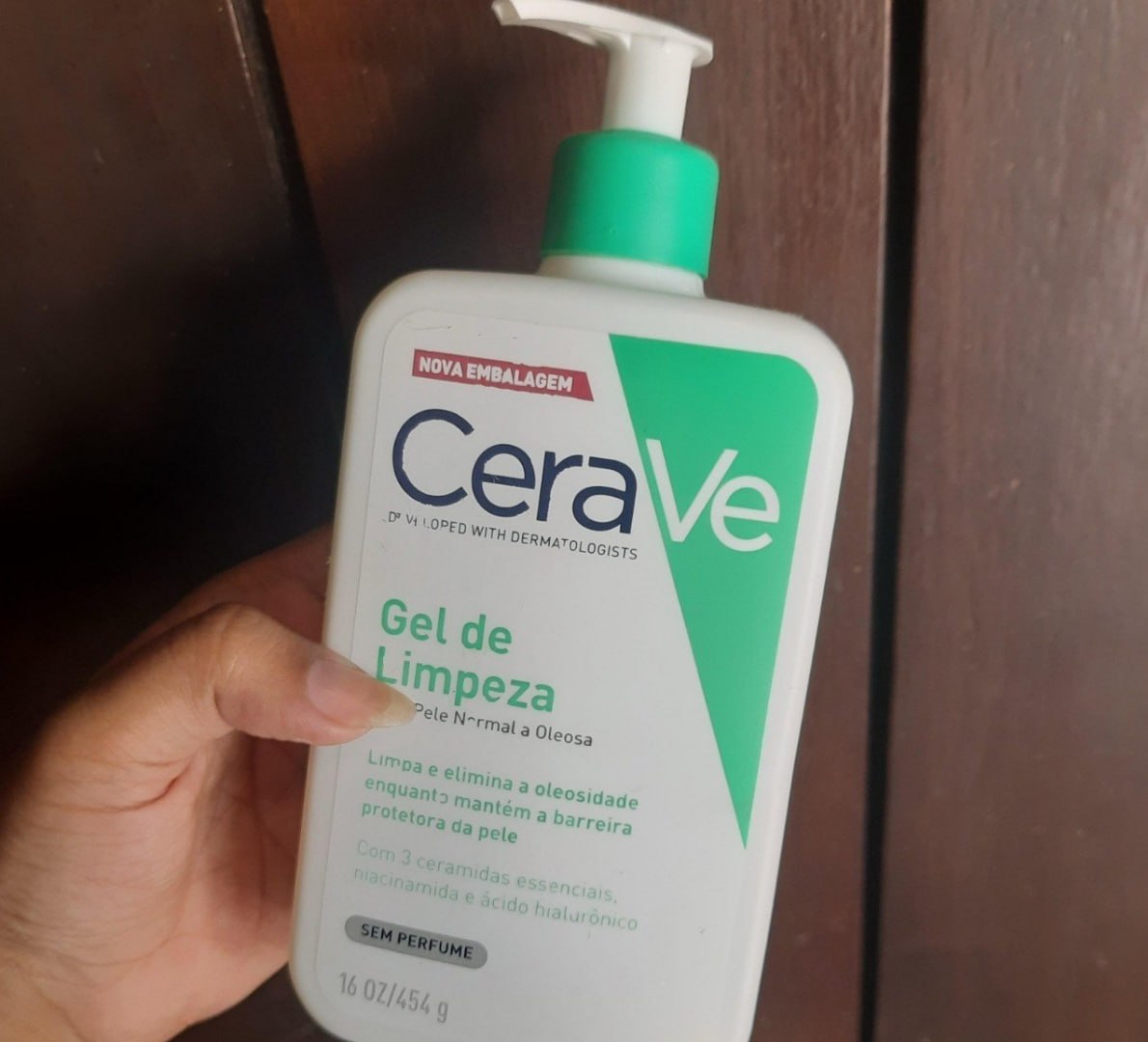 🫧 CeraVe, Gel de Limpeza Facial para pele oleosa 454g