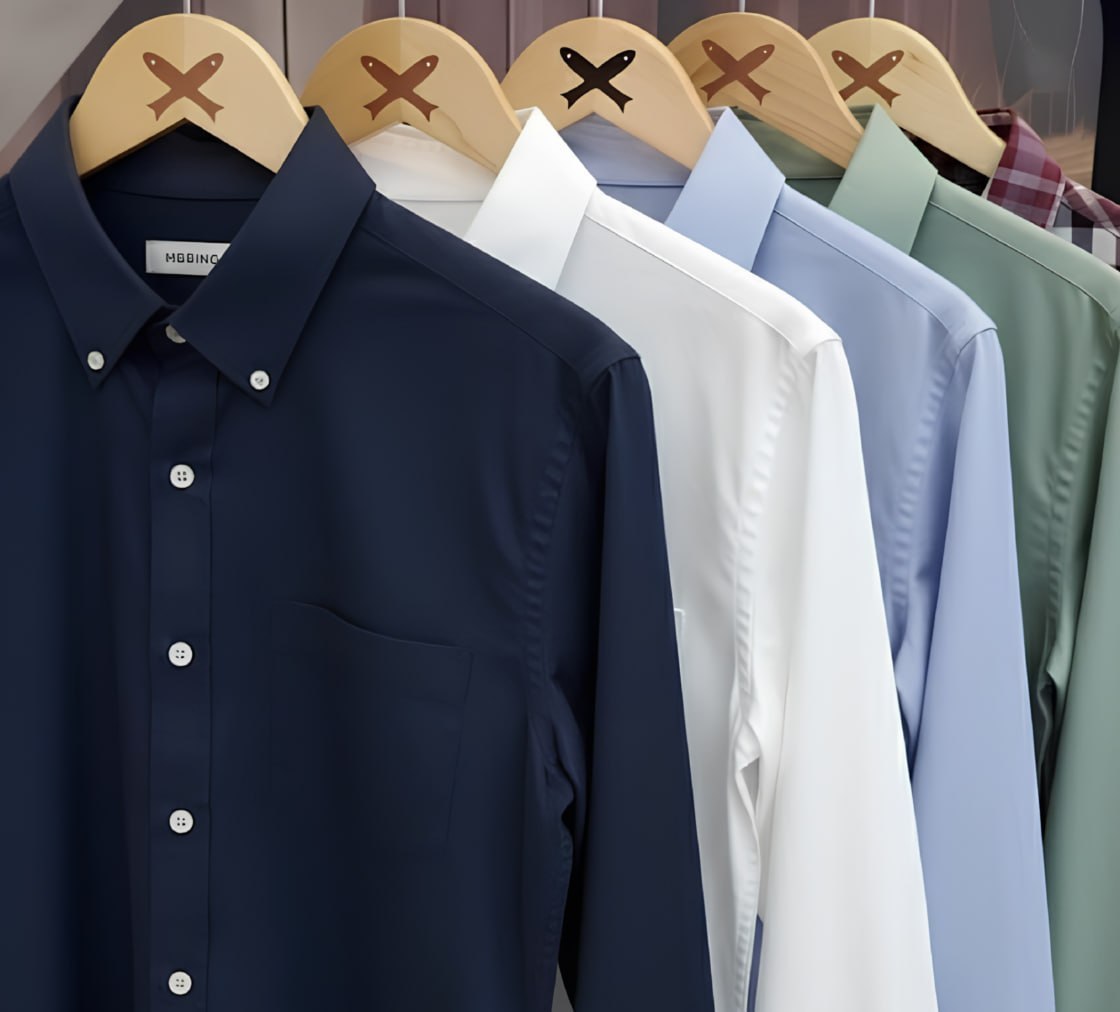 👕 Camisa Básica Manga Longa Slim Hering (3 Cores)