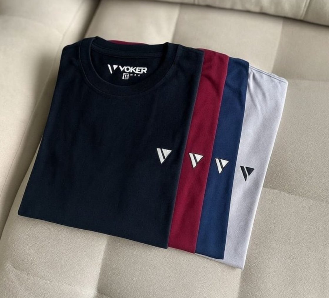 👕 Kit com 5 Camisetas Slim Voker