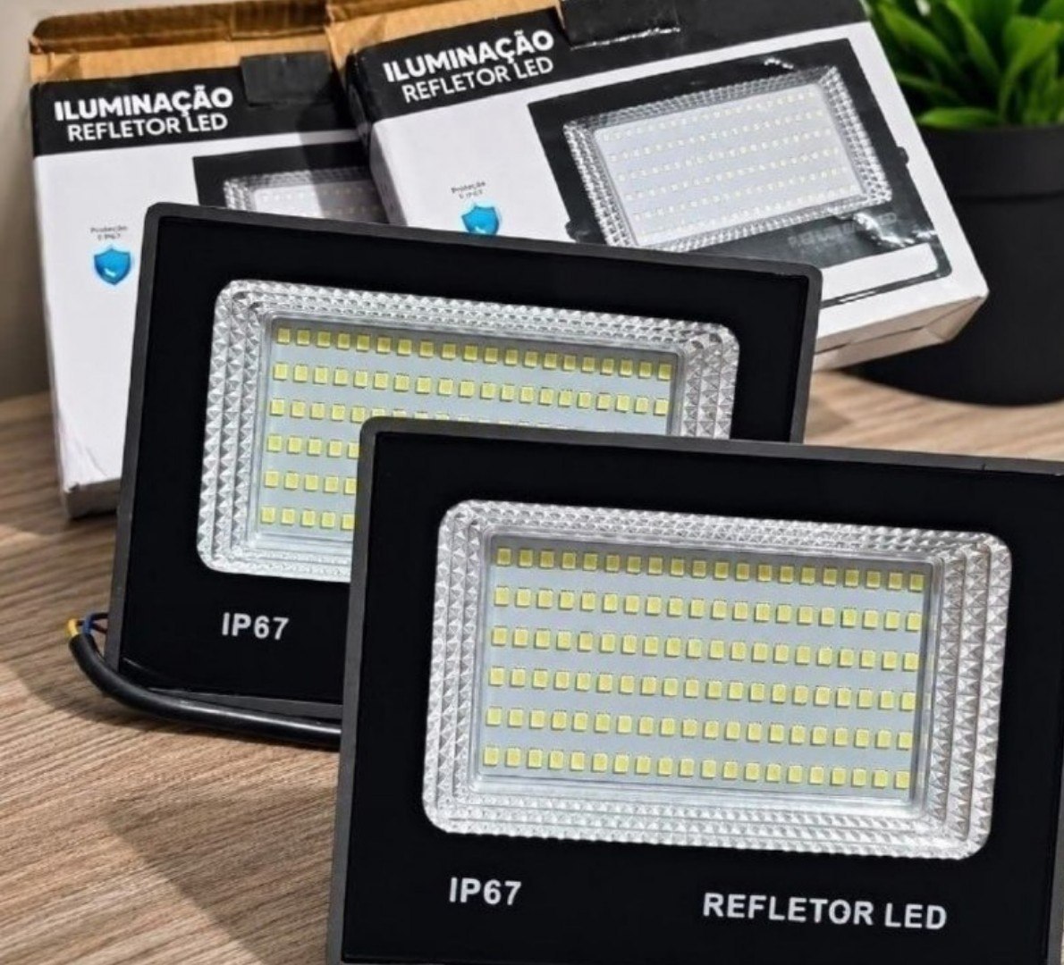 💡 kit 2 Refletor Led 200w Holofote Bivolt