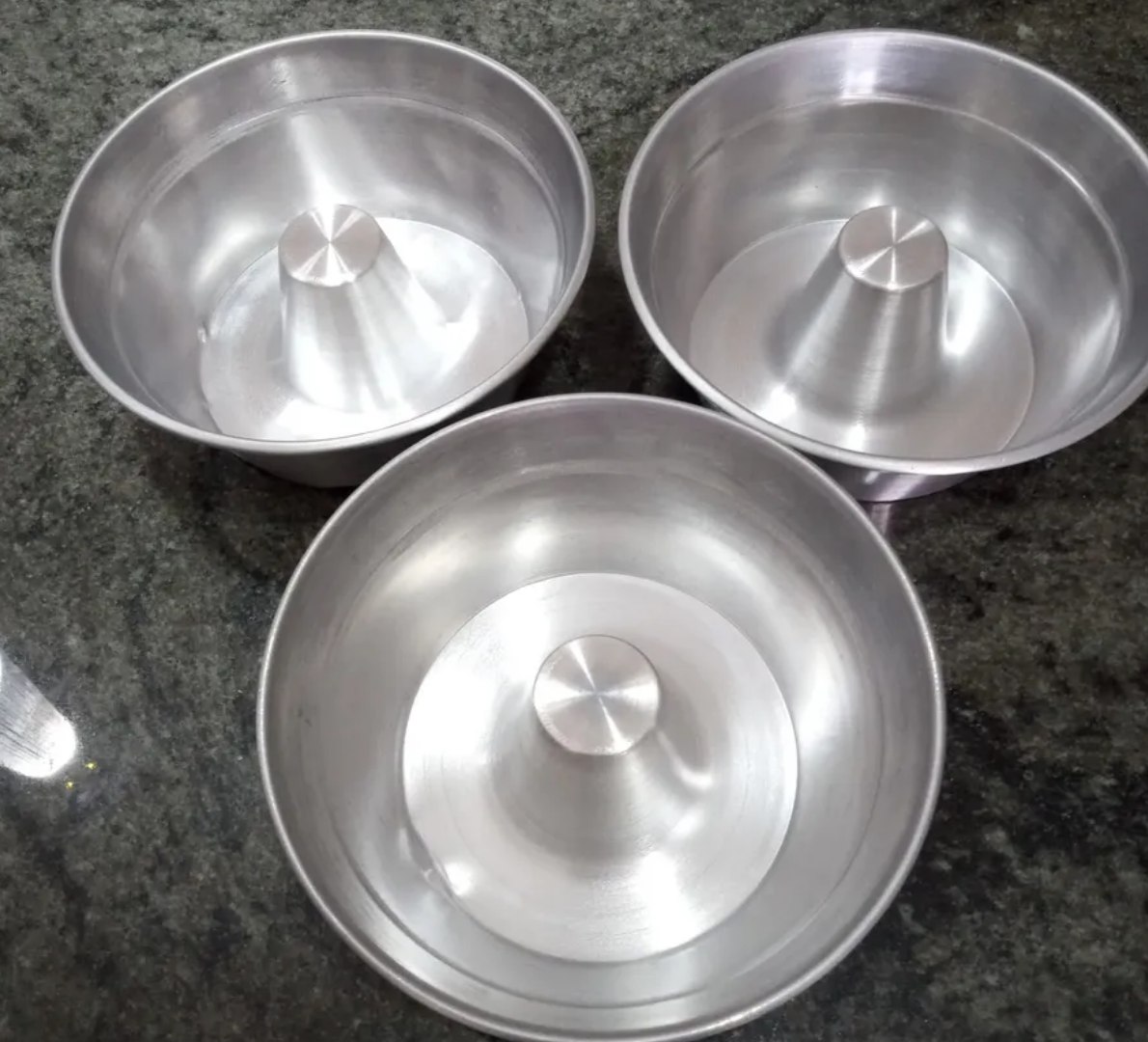 🍰 Kit 3 Formas De Bolo Assadeira Redonda Com Furo