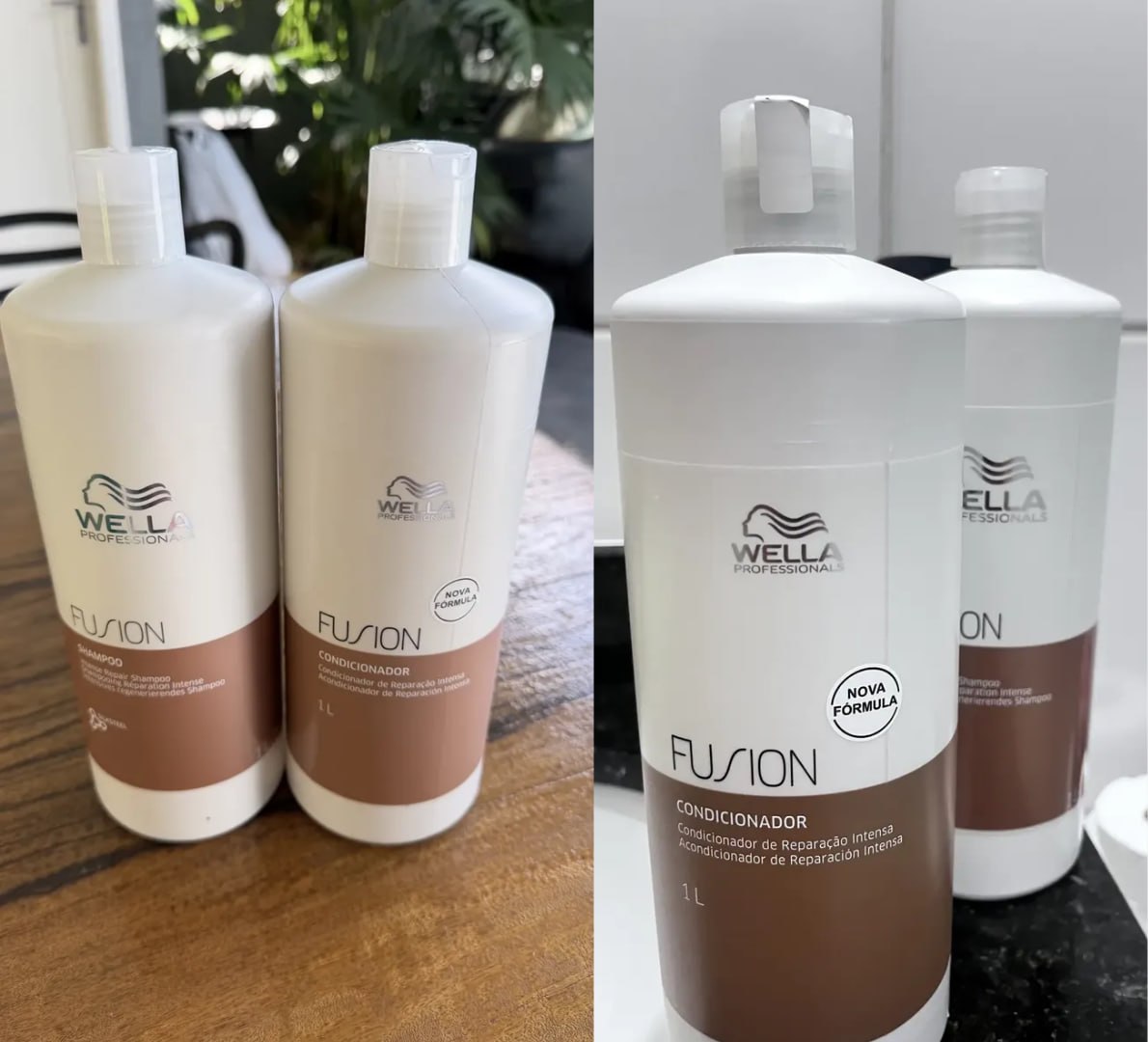 👩 Kit Wella Professionals Fusion Shampoo 1l + Condicionador 1l
