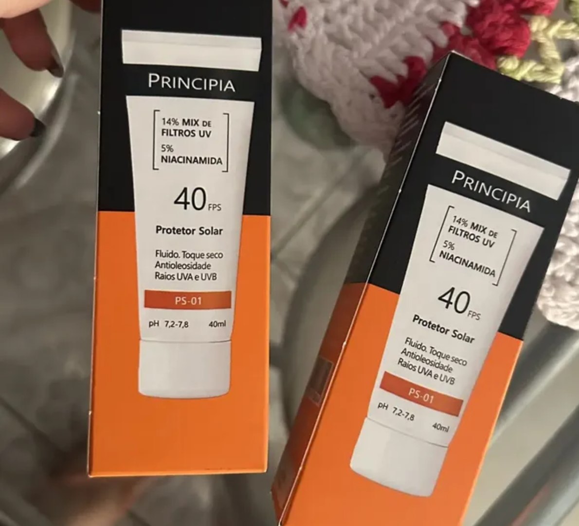 ☀️ Kit com 2 Protetores Solar Facial Ps-01 Fps40 Principia