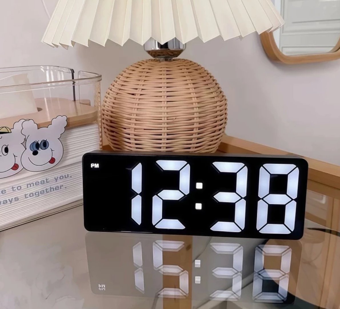 🕰️ Despertador Digital com Sensor Temperatura e Bateria Recarregável USB