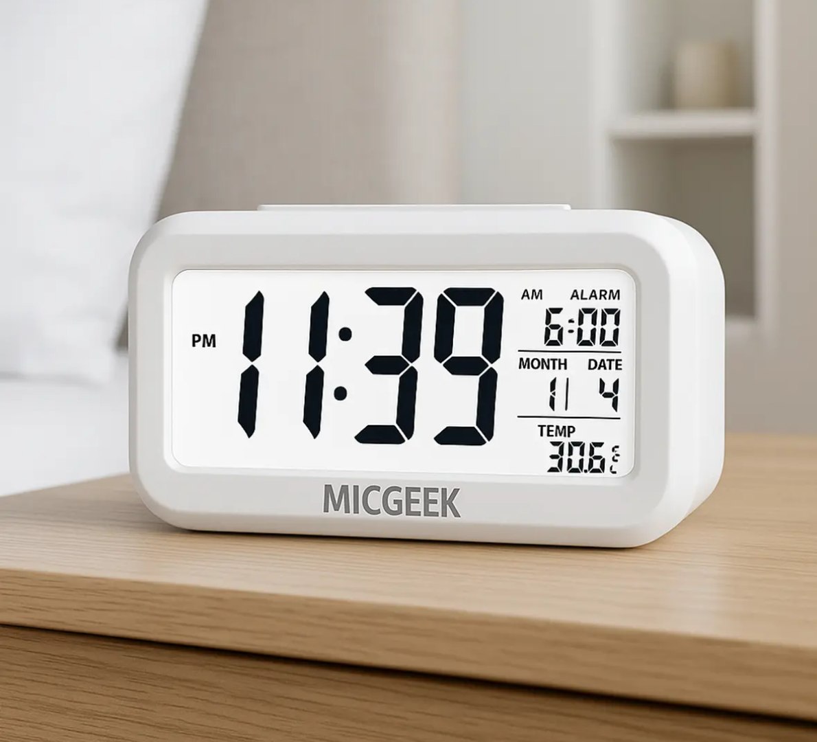 🕰️ Relógio Digital Mesa Despertador Inteligente Micgeek