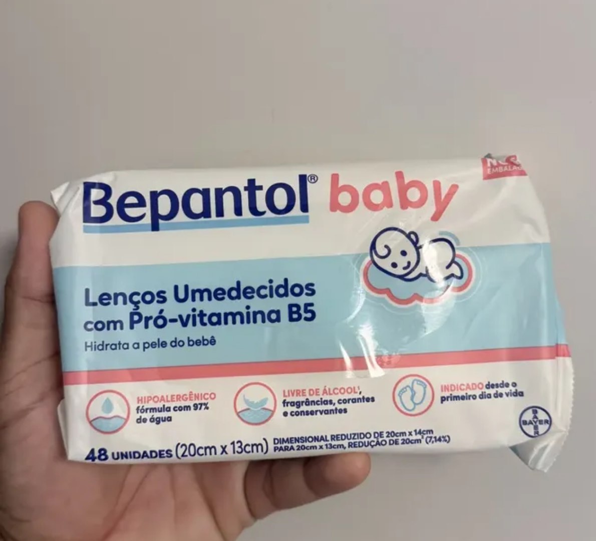 👶 Kit com 4 Lenços Umedecidos Hipoalergênico 48un - Bepantol