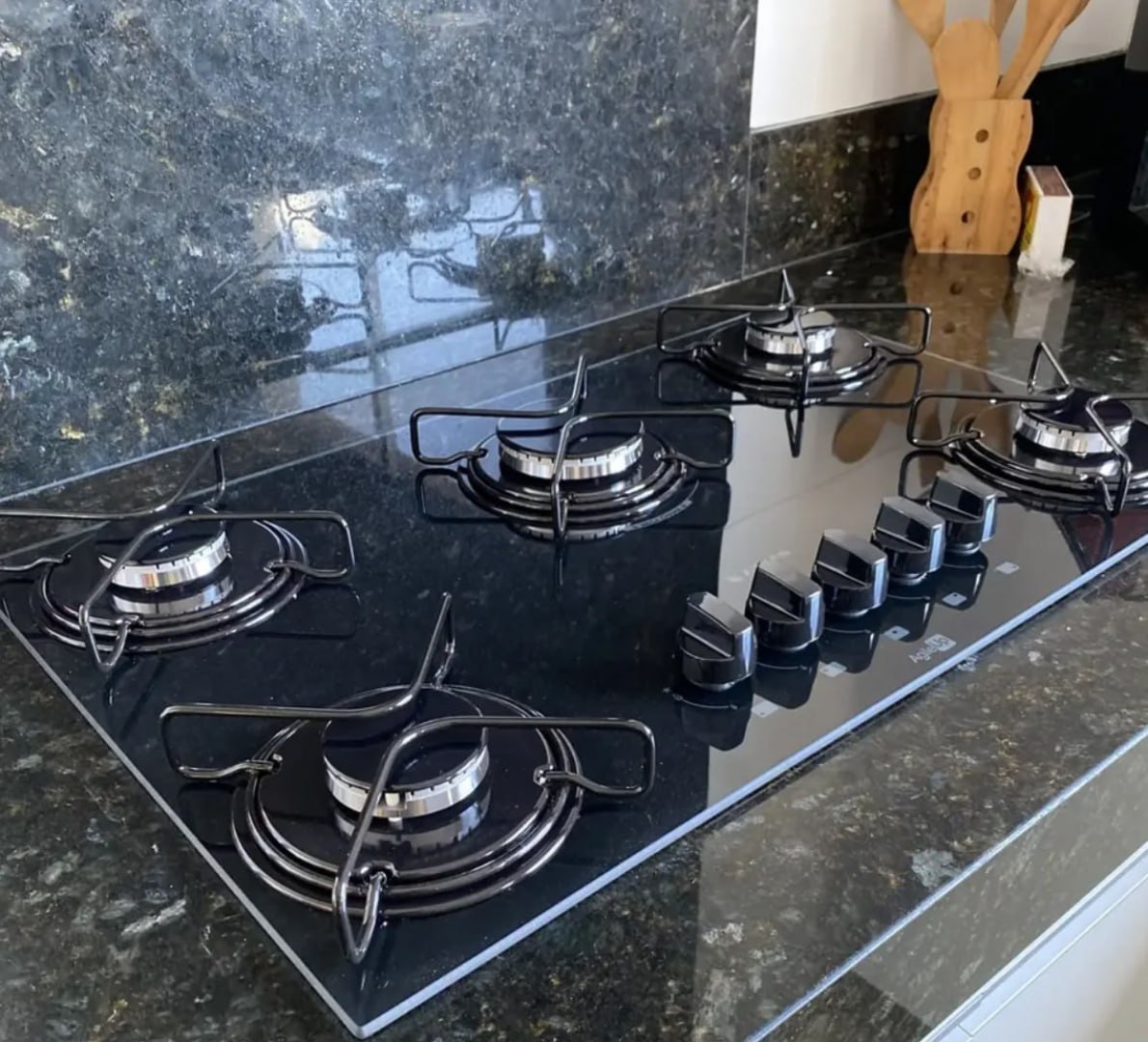 🍪 🔝 Cooktop 5 Bocas Mesa De Vidro Atlas Agile Up Bivolt