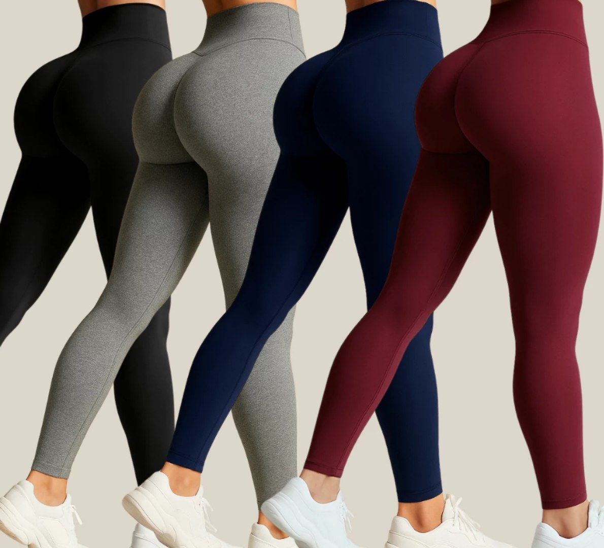 👖 Kit 4 Calças Legging Modeladora Zero Transparência