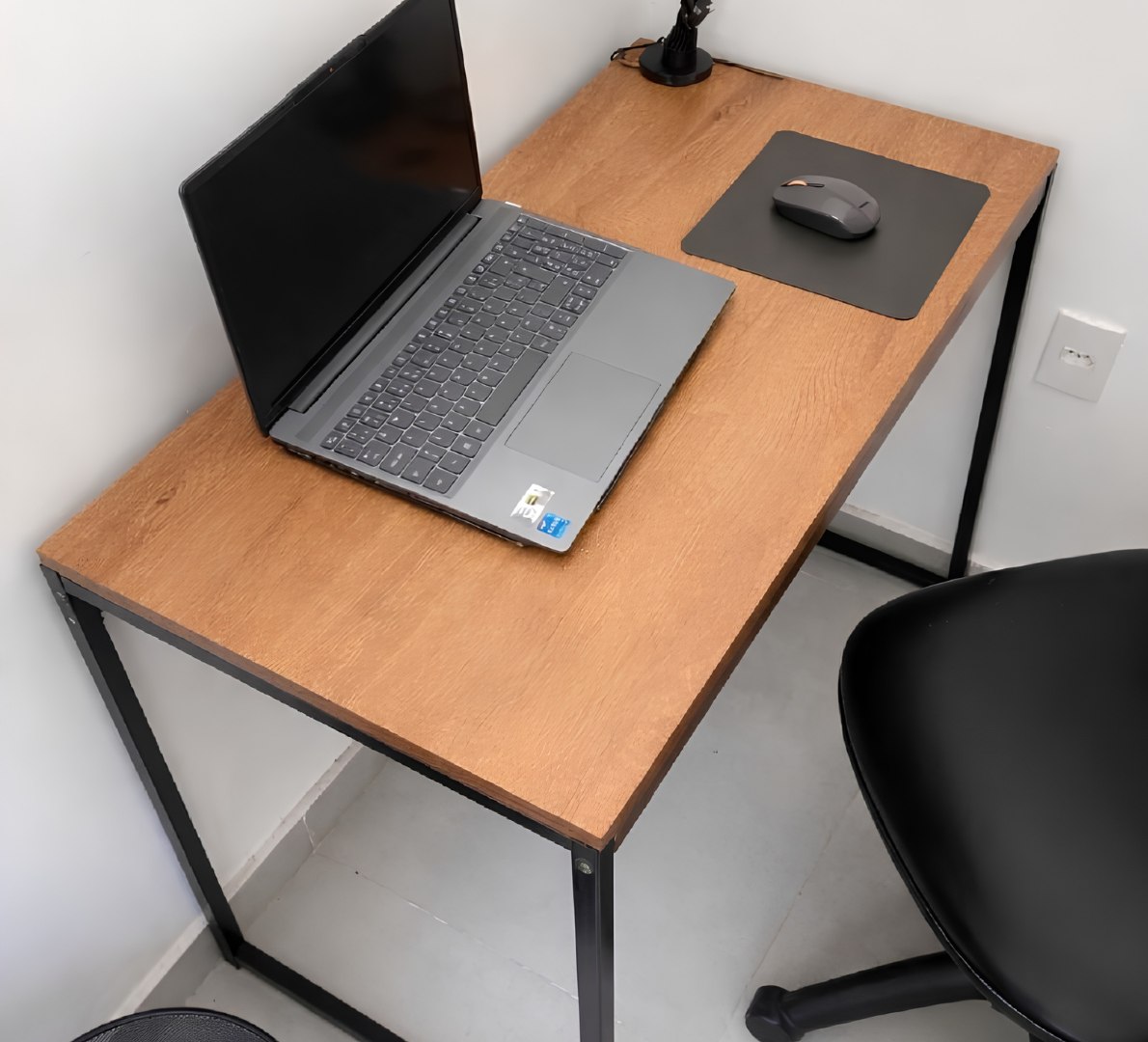 🖥️ Escrivaninha Industrial Aparador Office Aço Mdf