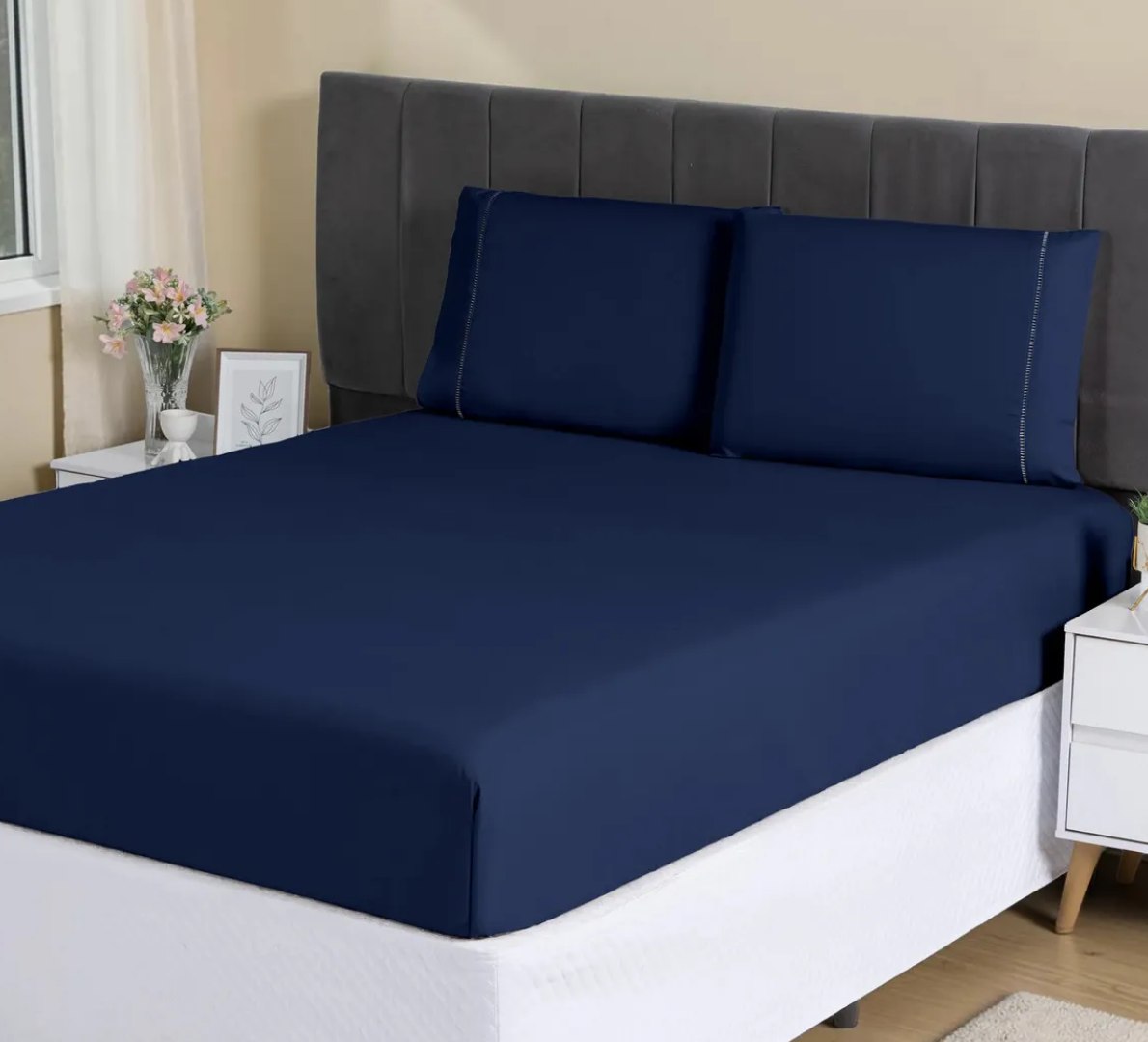 🛌 Jogo Lençol Casal 3pç 400 Fios Hipercal