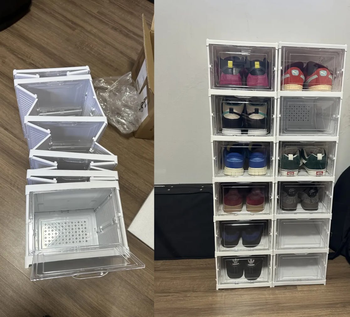 👟 Sapateira Organizador Sapatos Empilhável Vertical 6 Andares