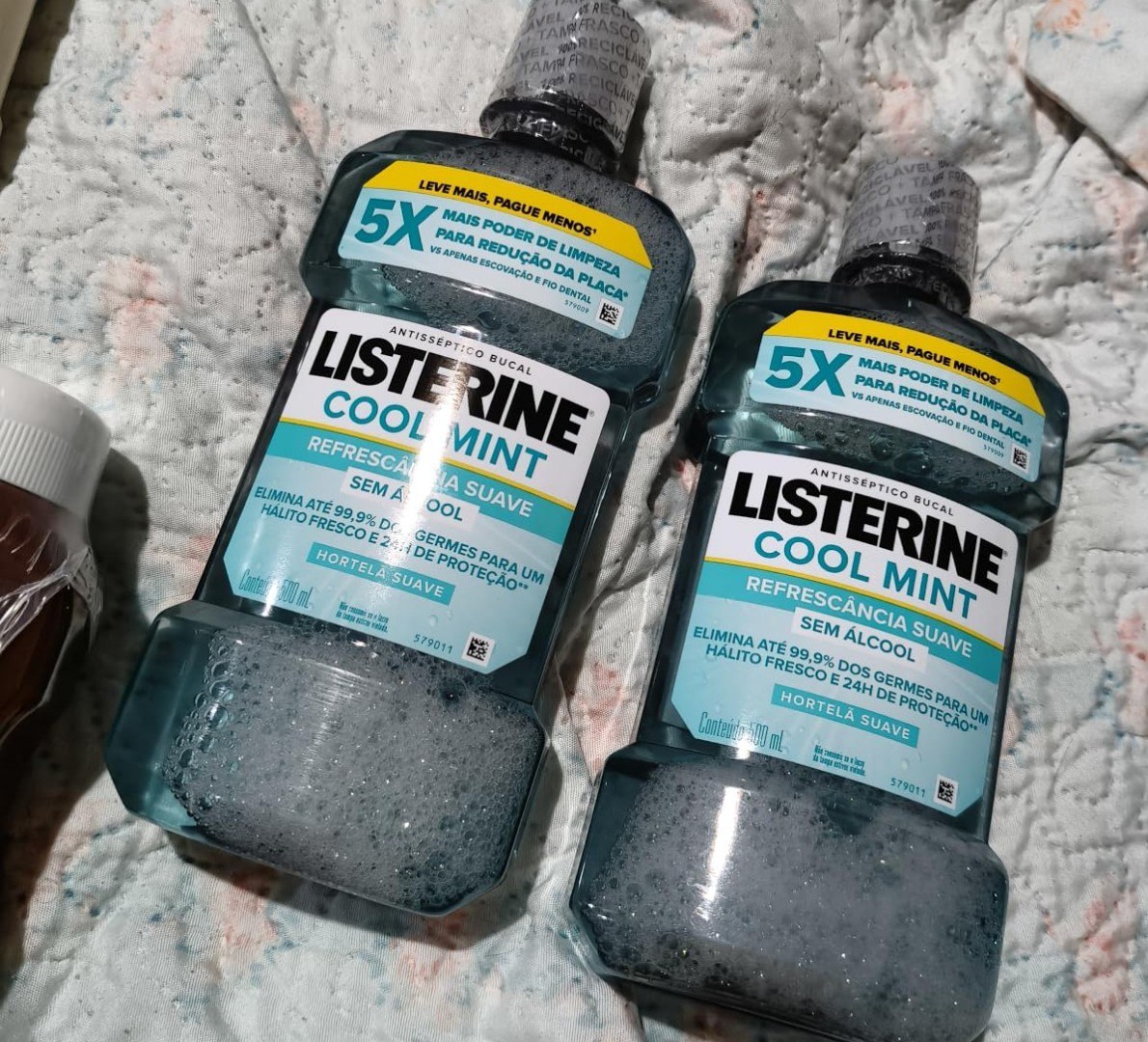 🦷 Listerine Cool Mint Enxaguante Bucal Sem Álcool 500mL