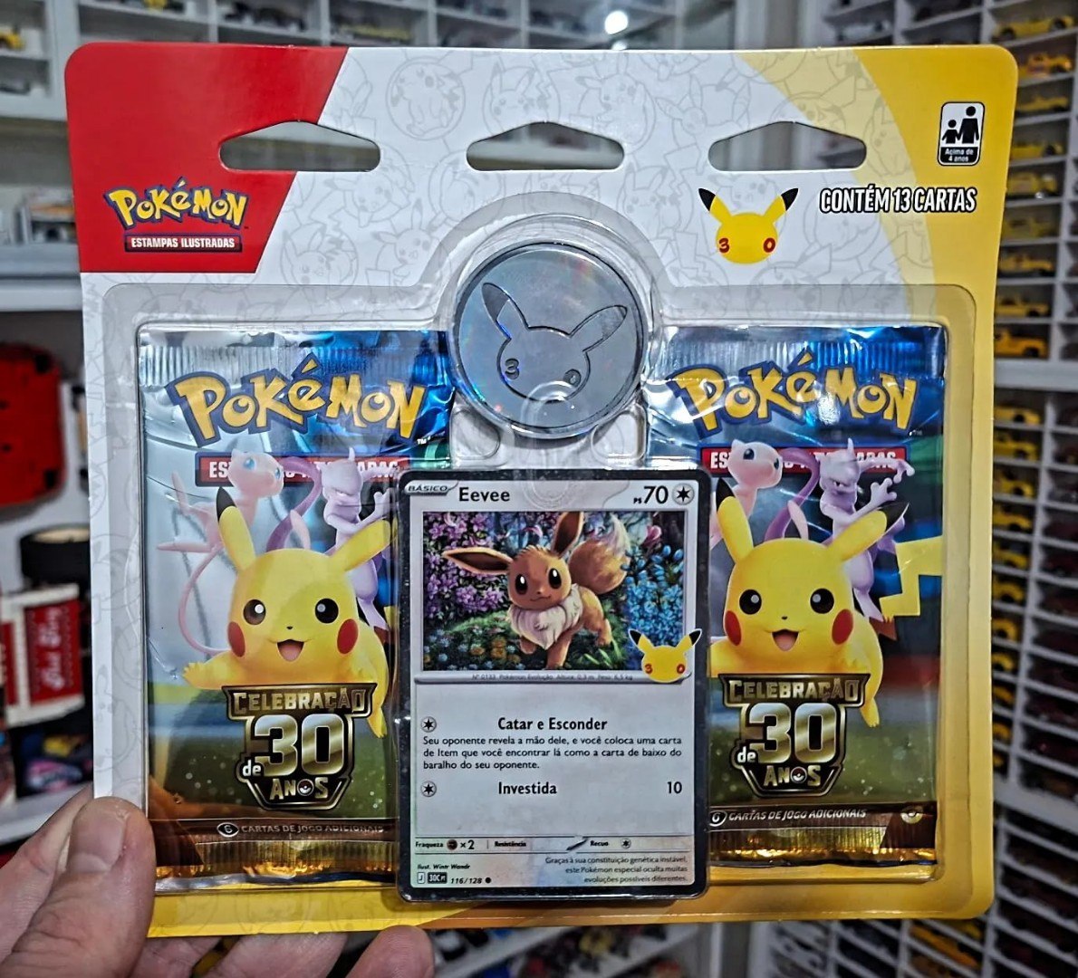 ✅ Pokémon Blister Duplo Celebrações 30 Anos Eevee