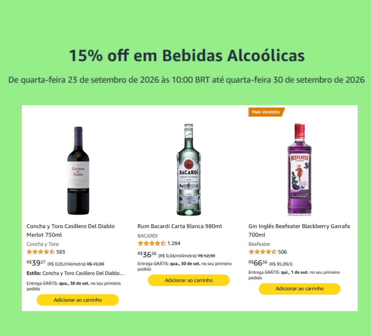 🚨 CUPOM PARA BEBIDAS ALCOÓLICAS NA AMAZON