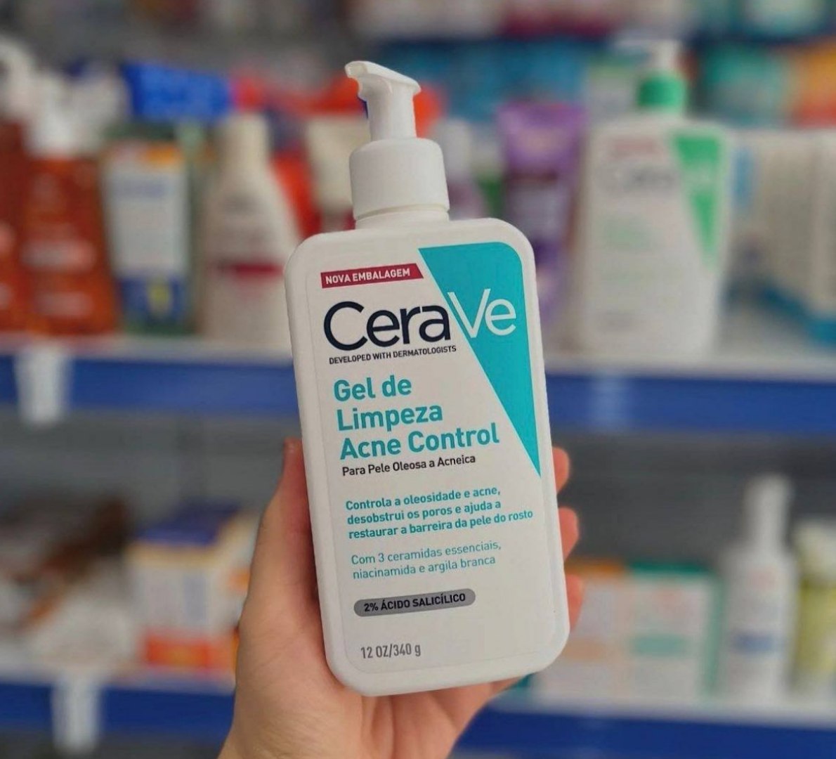 🫧 Gel de Limpeza Acne Control Cerave 340g