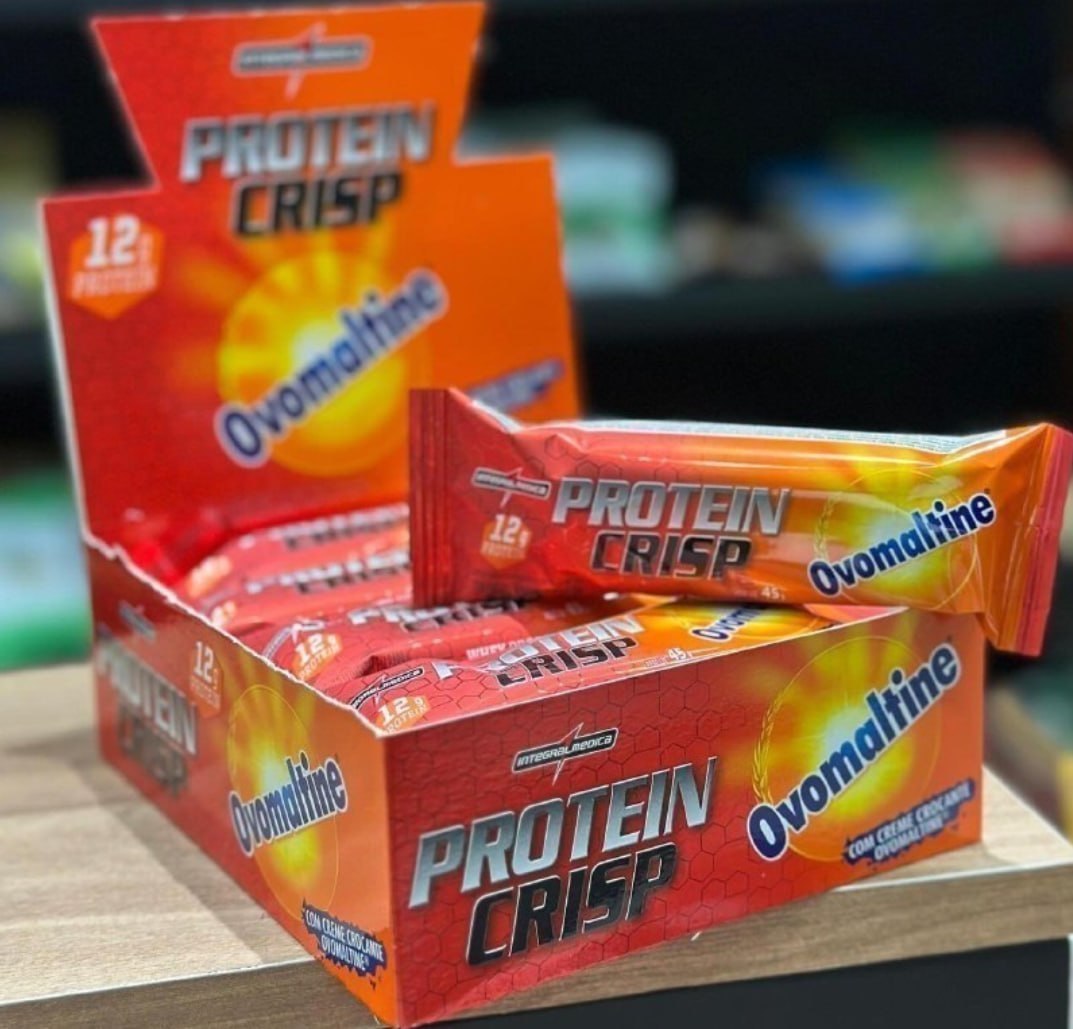 💪 12 Unids. Barra de Proteína Integralmedica Crisp Bar 45g Ovomaltine