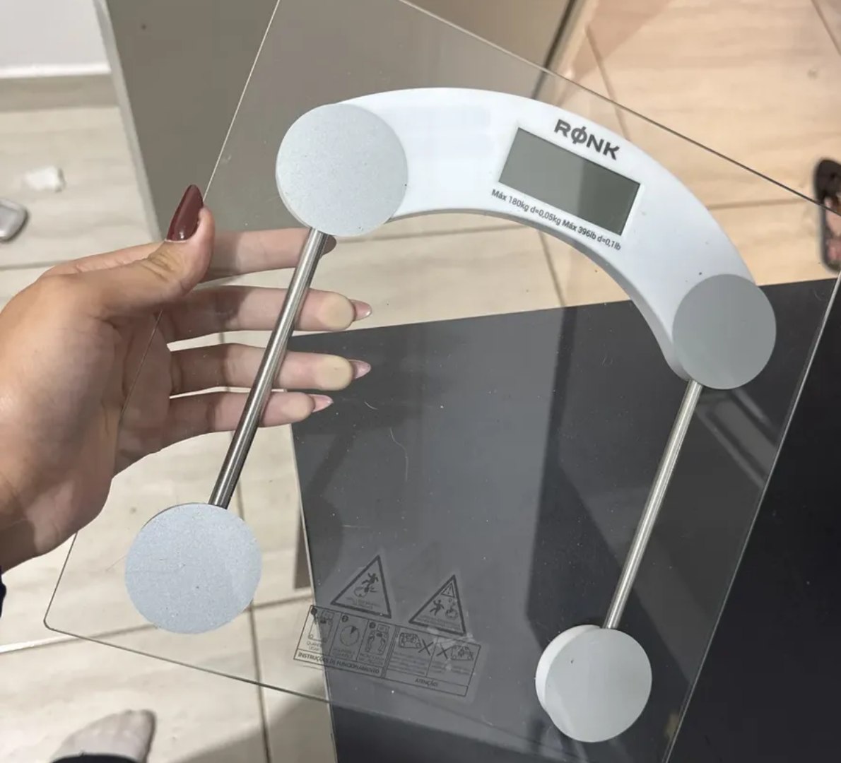 ⚖️ Balança Corporal Digital Vidro Temperado até 180kg