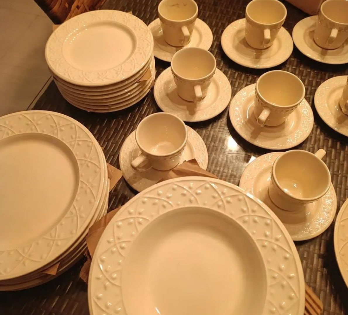 🍽 Jogo de Jantar e Chá Oxford de Cerâmica com 20 Peças