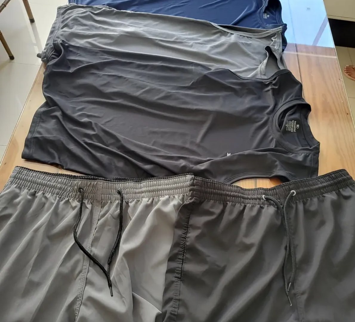 👕 Kit 5 Pçs 3 Camisas Regata Dry-fit Sandrini +2 Short Tactel