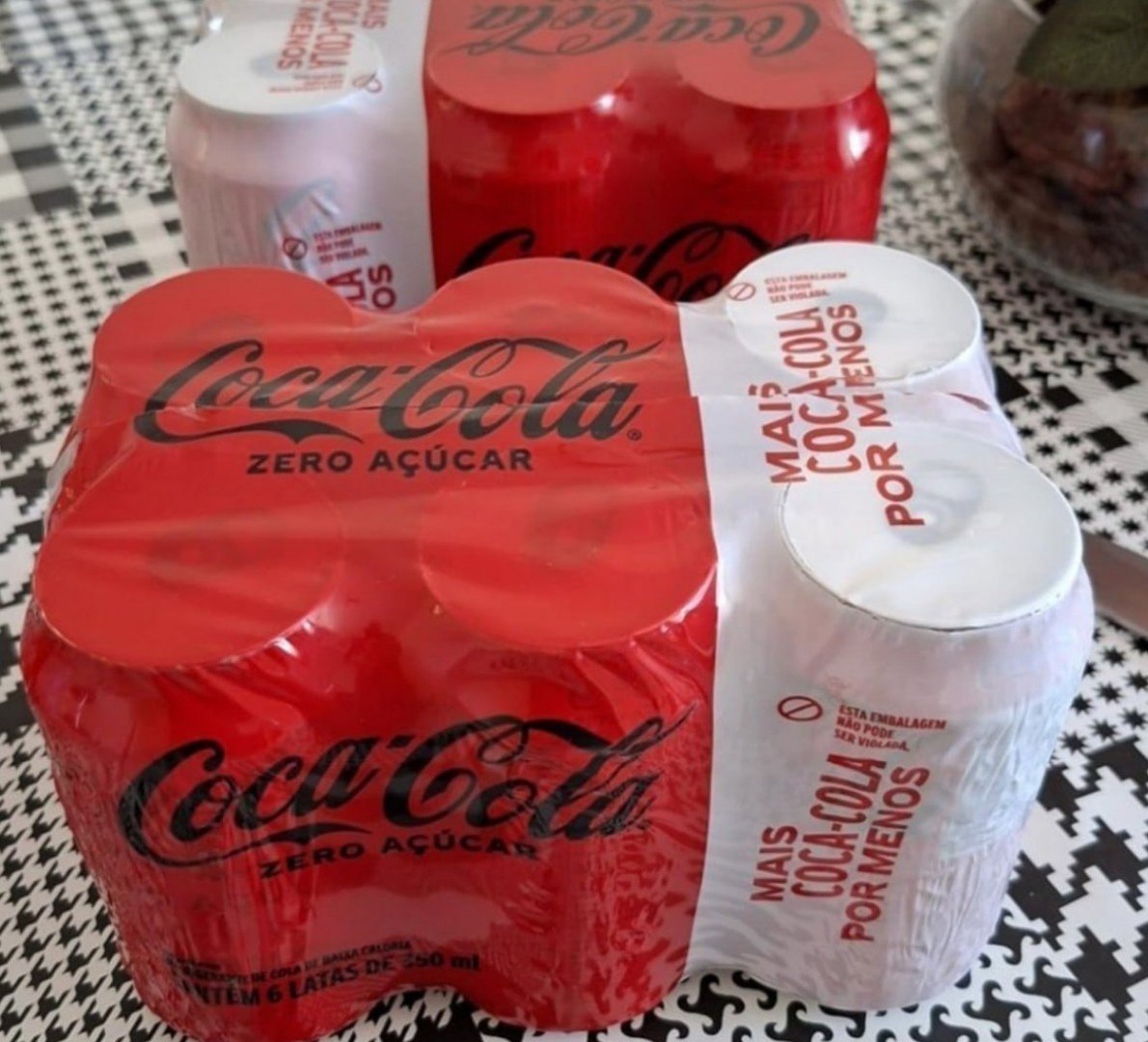 🥤 Pack de Coca-Cola sem Açúcar 350mL - 6 unidades