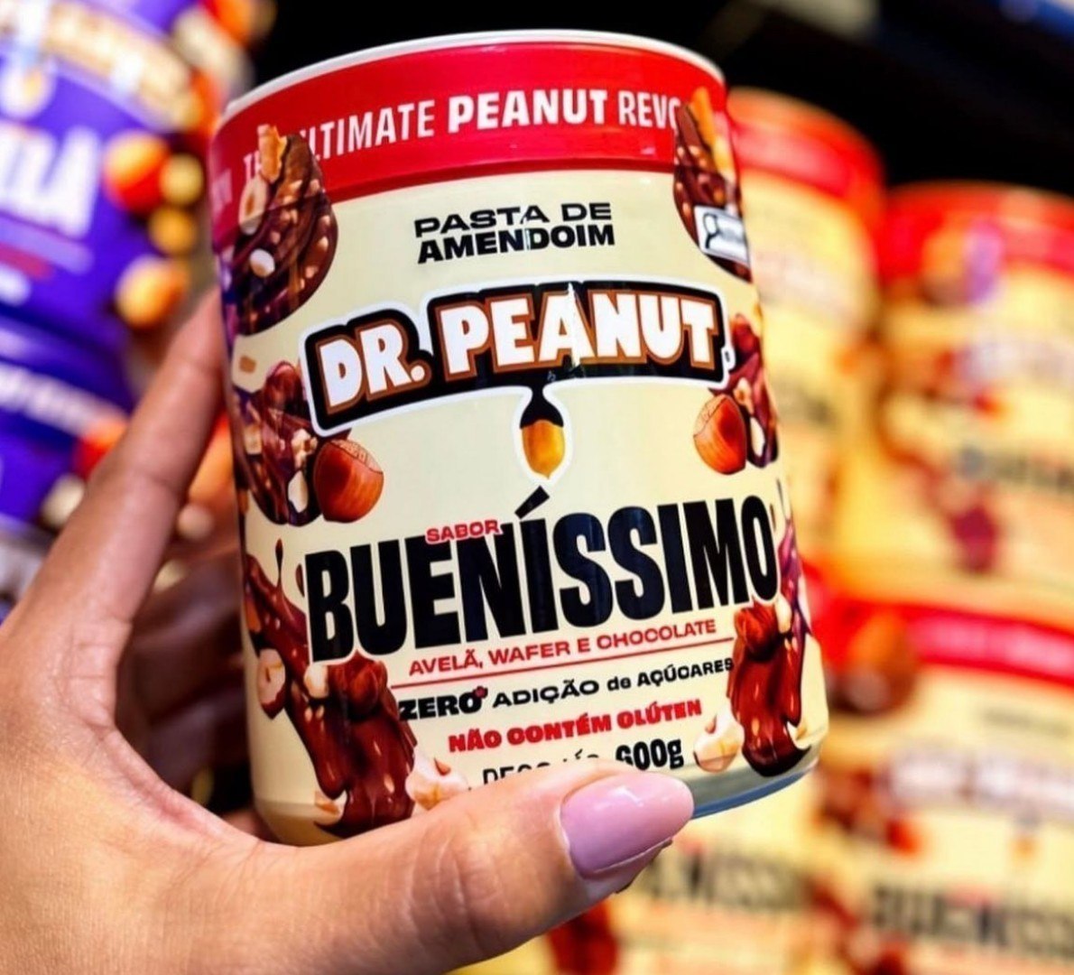 🥜 Pasta de Amendoim Dr. Peanut com Whey Protein 600g Bueníssimo