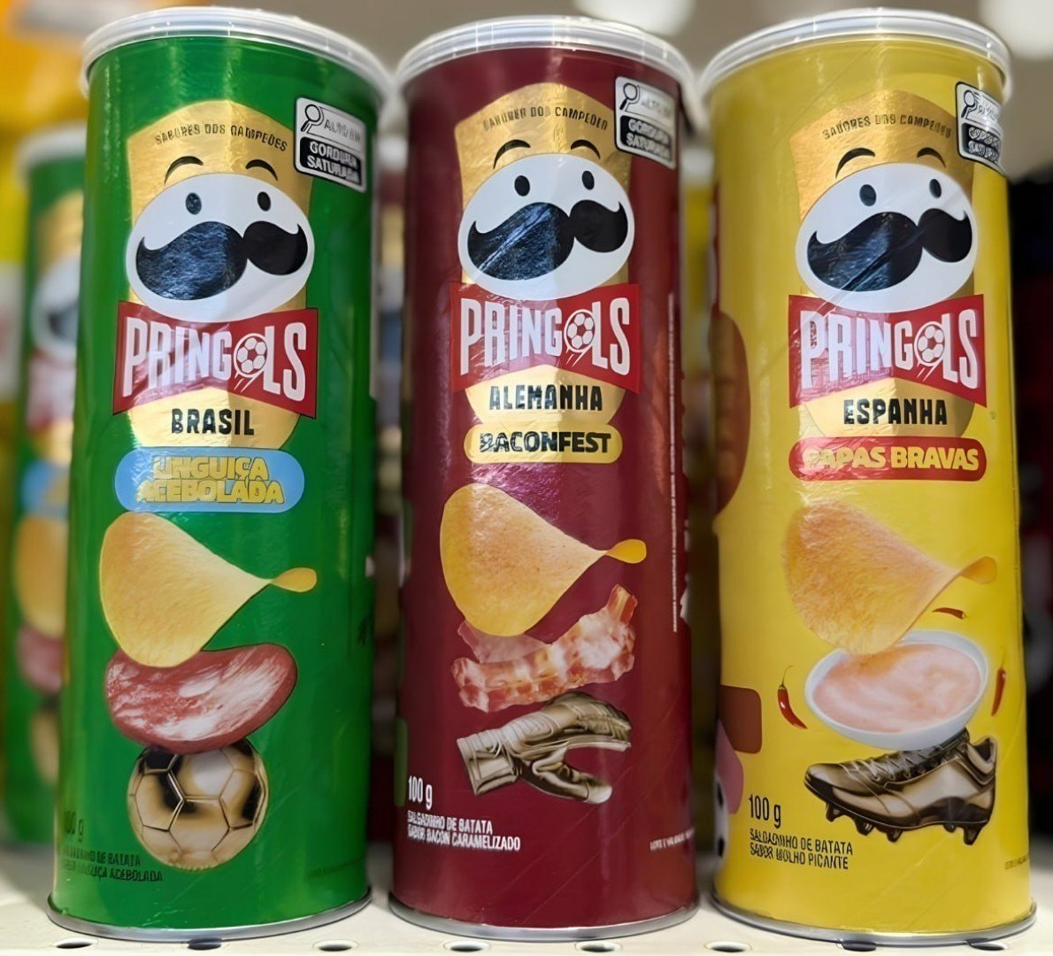š„ Batata Frita Pringles Tripack Especial Festa do Futebol