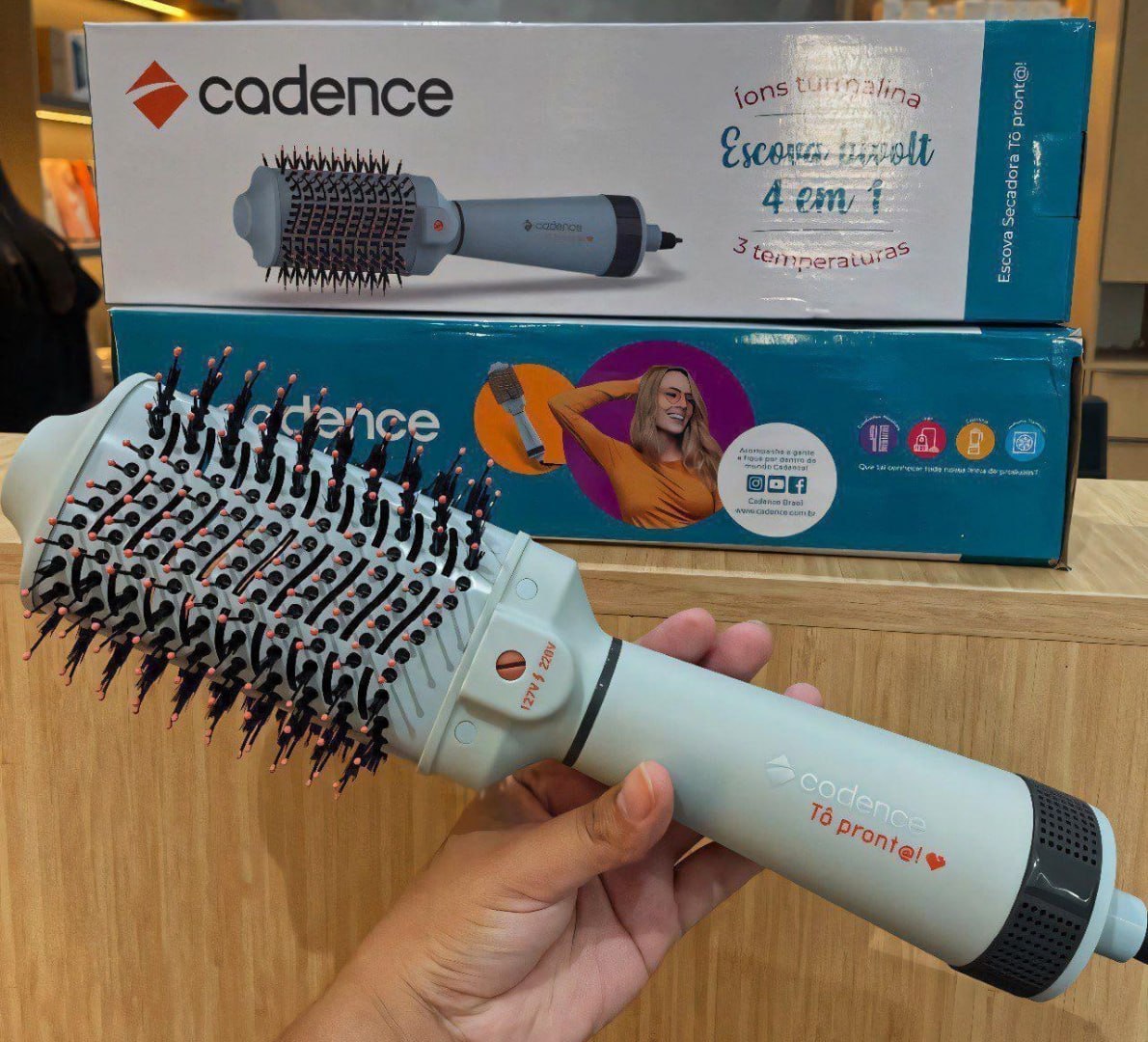 ✅ Escova Secadora Cadence Tô Pront@ 4 Em 1