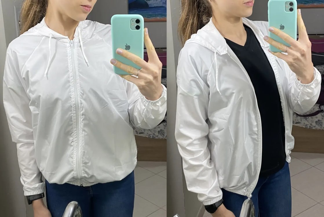 🧥 Jaqueta Feminina Iz Corta Vento Ultra Leve Com Capuz 2026 (Opções de Cores)
