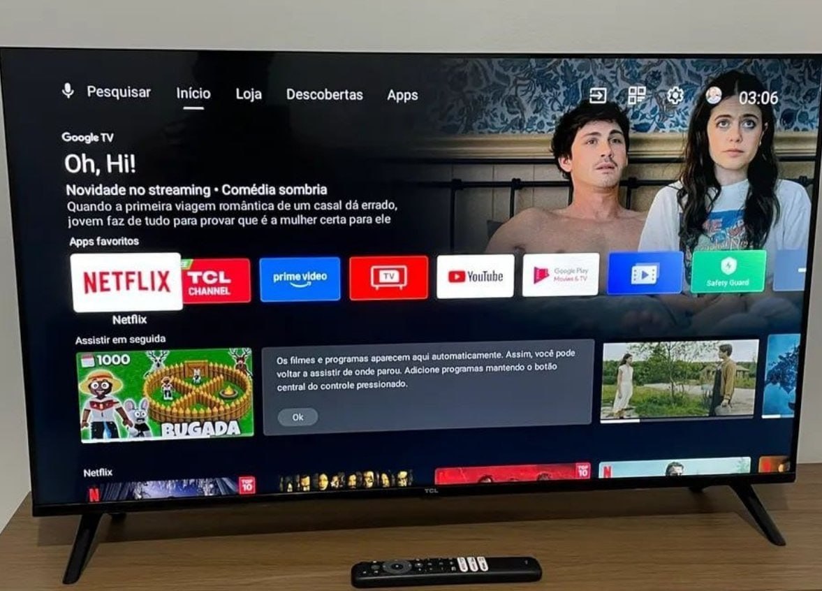 📺 Smart TV TCL 40" QLED Full HD Google TV