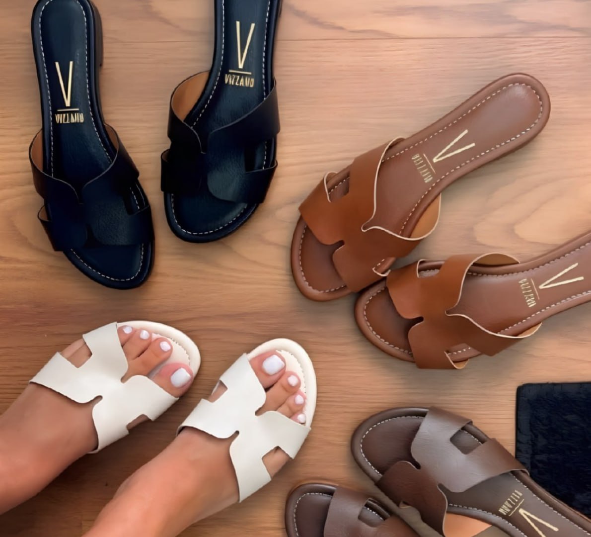 🥿 Sandália Rasteirinha Vizzano (5 cores)