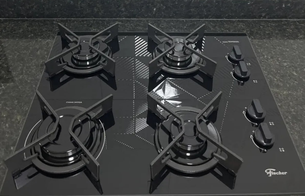 ♨️ Cooktop Fit Line Fischer 4 Bocas