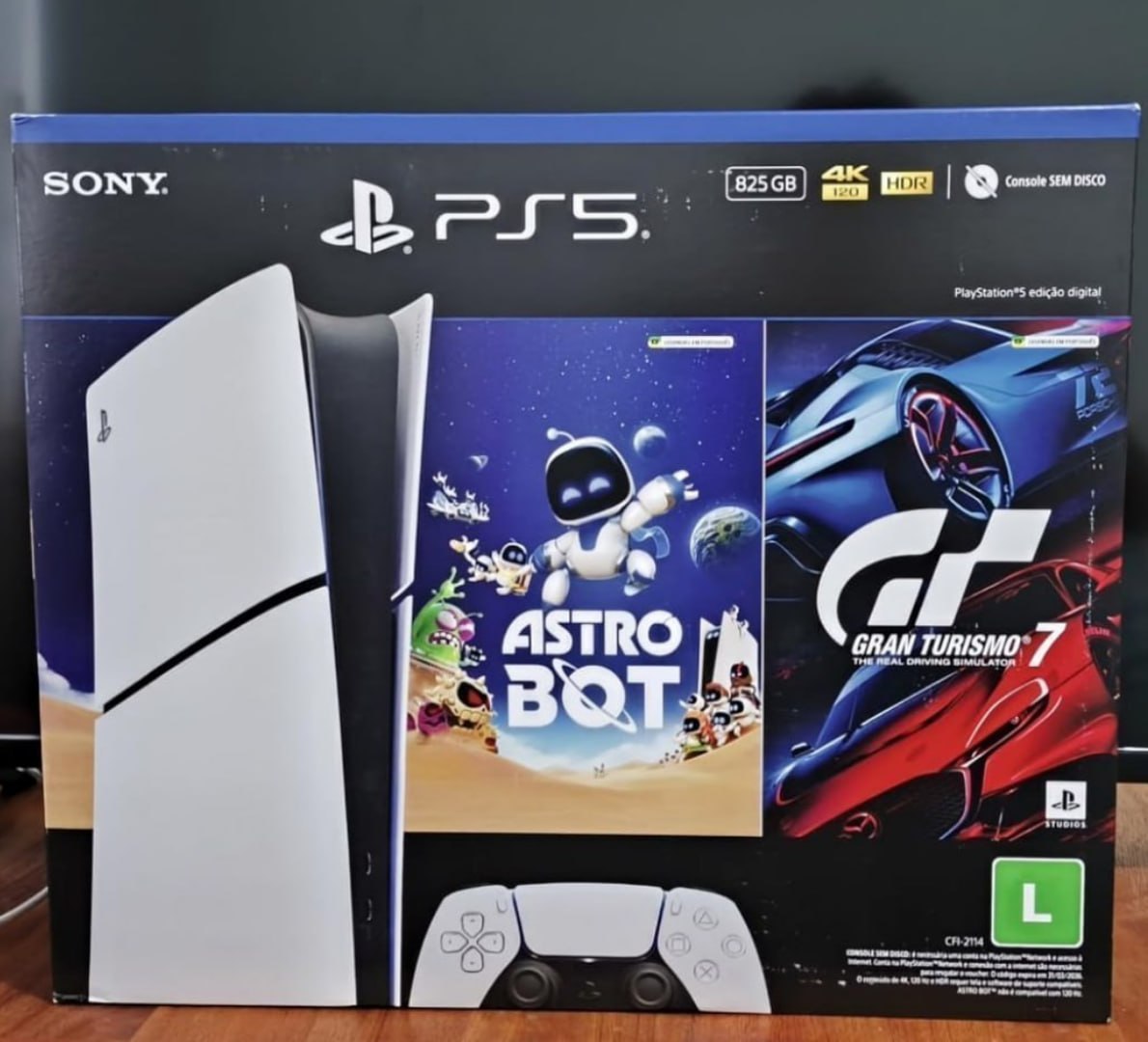 🎮 PlayStation 5 Slim Digital 825GB - Pacote ASTRO BOT e Gran Turismo 7