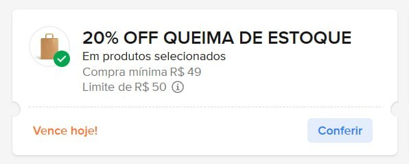 Produtos selecionados